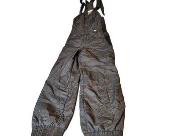 VTG Lift Seven Womens Size 12 Black Insulated Ski Bibs Snow Pants Overalls