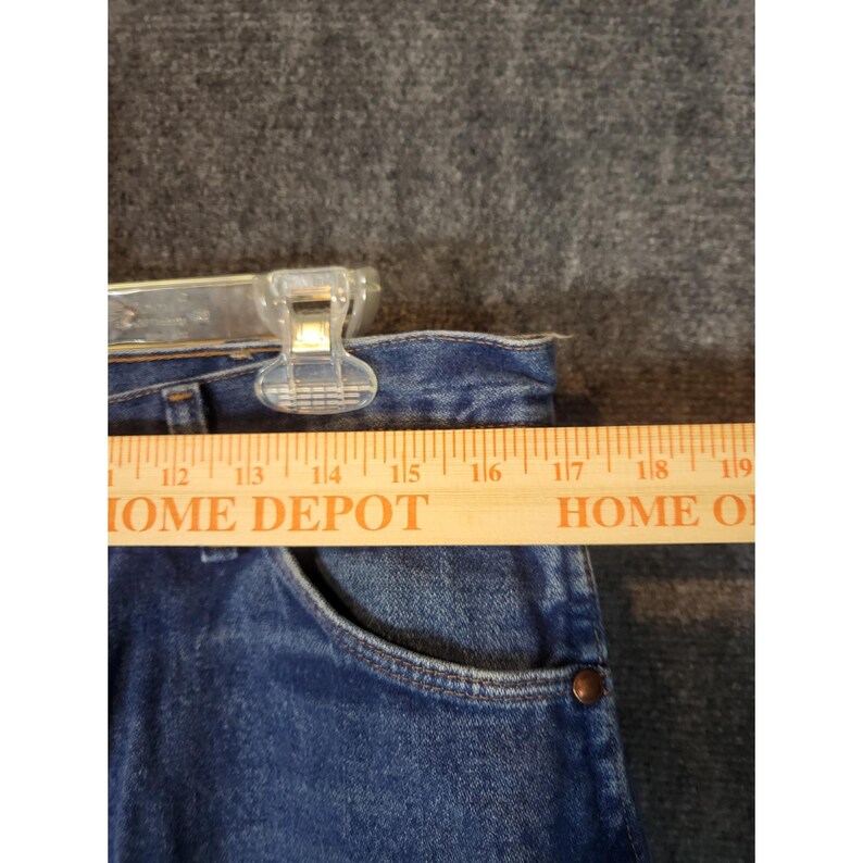 Vintage Wrangler Jeans Mens 36x30 Blue Denim Cowboy Western USA Made Workwear image 8