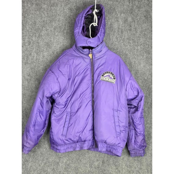 Vintage Colorado Rockies Pro Player MLB Purple Black Reversible
