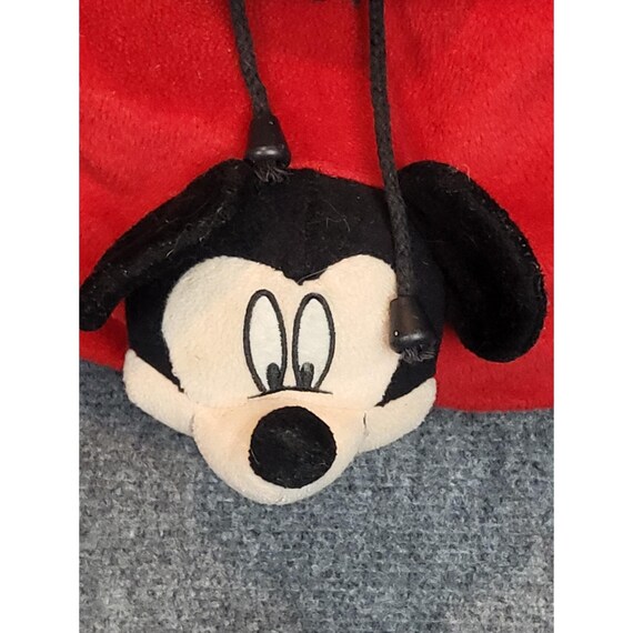 Vintage Mickey Mouse Plush Mini Backpack Kids Red… - image 2
