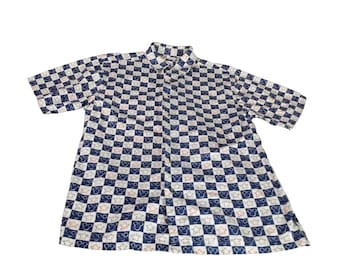 Vintage Disney Store Patriotic Mickey Mouse Button Up Shirt Sz S Men Kidcore