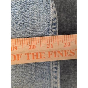 VTG Wrangler Mens Jeans Light Wash Straight Leg Denim Pants Size 36x32 Western image 5