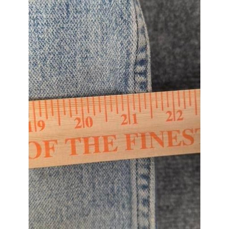 VTG Wrangler Mens Jeans Light Wash Straight Leg Denim Pants Size 36x32 Western image 5