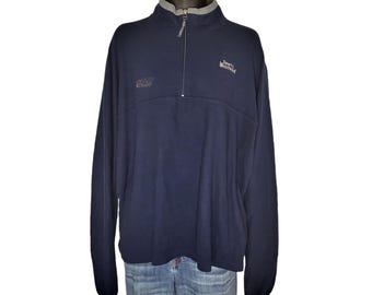 Bluza polarowa Sports Illustrated męska rozmiar XL Vintage z zamkiem 1/4