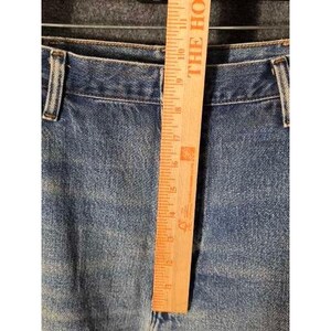 VTG Wrangler Mens Jeans Light Wash Straight Leg Denim Pants Size 36x32 Western image 6