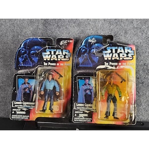 VTG Star Wars Lando Calrissian Power of the Force Action Figure Lot Heavy Rifle