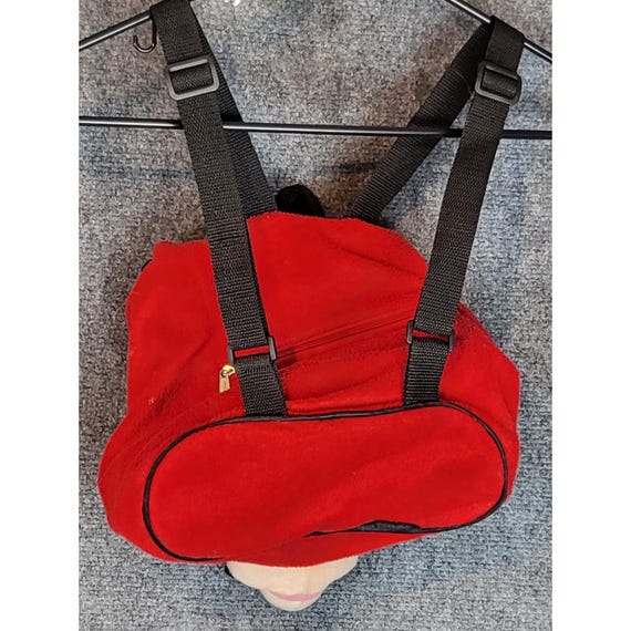 Vintage Mickey Mouse Plush Mini Backpack Kids Red… - image 4