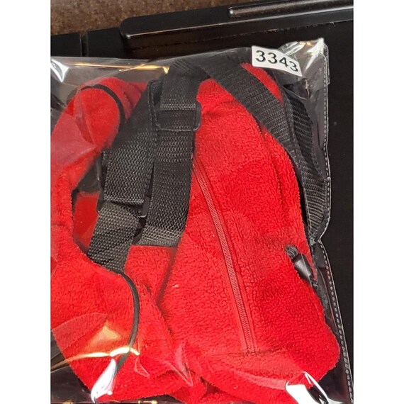 Vintage Mickey Mouse Plush Mini Backpack Kids Red… - image 8