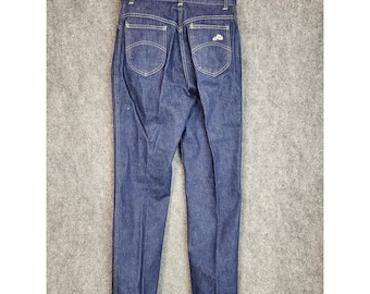 Vintage Chic Jeans Womens Dark Wash Denim High Rise Short Length Women Sz 11/12