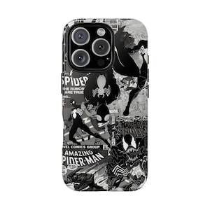 コミックブック風スマホケース、スパイダーマン風タフケース、マーベルファンへのギフト、ユニークなスマホカバー、スーパーヒーロー好きのためのアクセサリー