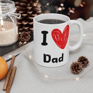 Father&#39;s Day Gift Mug Best Dad Ever Coffee Cup Dad Birthday Present for Daddy Father Appreciation Gift I Love Dad Mug 11oz Christmas gift