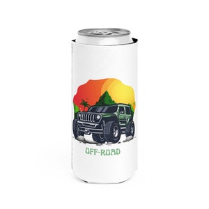 Chłodziarka do puszek Off-Road Truck Slim: 12 uncji, neoprenowa, przytulna
