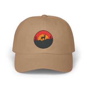 Embroidered Deer Dad Cap, Buck Hat, Animal Lover Gift, Hunting Cap, Outdoor Apparel, Wildlife Baseball Cap