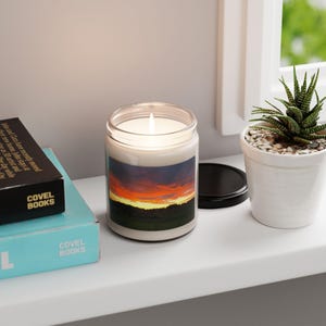 Sunset Soy Candle Relaxing Aromatherapy Candle Hand-poured Soy Wax Candle Home Fragrance Candle Eco-friendly Natural Candle Christmas gift