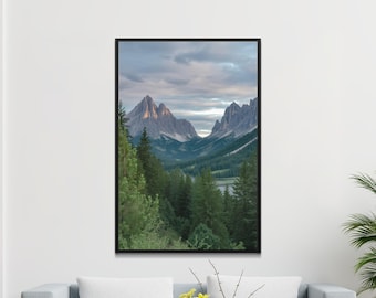 Dolomites Italy Print: Mountain Landscape Photography, Scenic Valley (Digital Download)