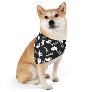 Halloween Ghost pet bandana collar