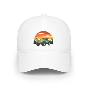 Jeep Baseball Cap, Low Profile Baseball Hat with Vintage Cars, Retro Fashion Dad Hat, Hipster Trucker Cap, Outdoorsman Gift for Men,