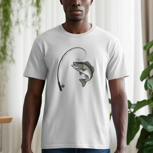 Bass Fishing Graphic T-Shirt, Angler Gift