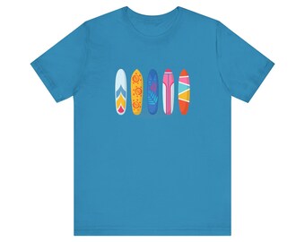 ★2025SS新作★DUNST★SUMMER HOLIDAY SURF BOARD T-SHIRT Surfboard T-shirt, Beach T-shirt, Surfing T-shirt, Beach Tee