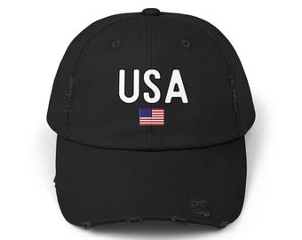 Distressed American Flag Cap: Vintage Patriotic Hat