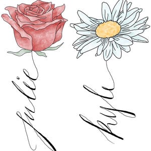 Birth Flower Bouquet Cards