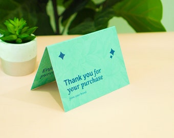 Flower Thank You Card Template - Folded (7x10 in). Edit with CANVA