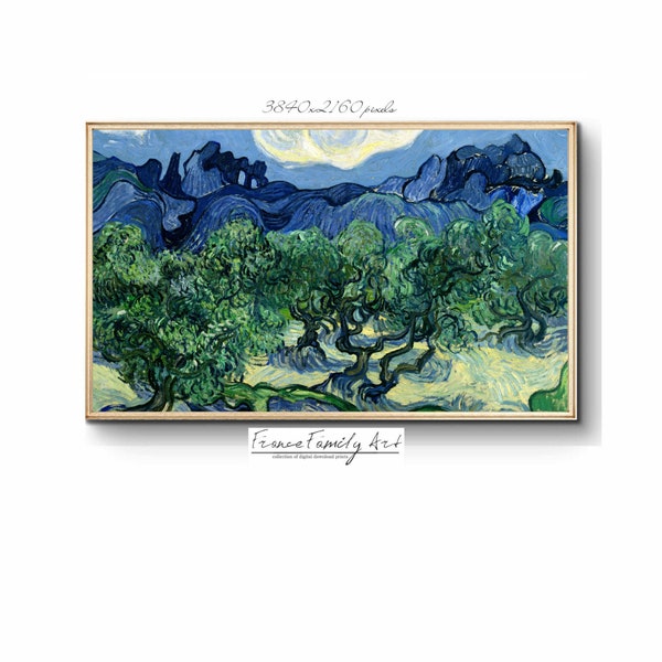 Van Gogh Olive Trees Art for Samsung Frame TV Art, Abstract Painting, Vintage Painting, Instant Download
