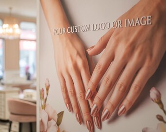 Custom Vinyl Wall Decal Logo – Removable Sticker for Beauty Salon or Spa Decor