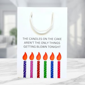 Funny Birthday Gift Bag, Inappropriate Gift Bag, Adult Gift Bag, Gift Bag for Husband, Gift Bag for Boyfriend, Humor Gift Bag