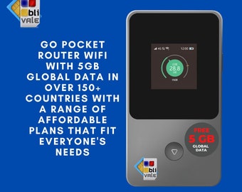 GO Pocket Wireless LAN mit 5GB Datenvolumen in über 150+ Ländern mit einer Reihe erschwinglicher Pläne, die den Anforderungen aller gerecht werden