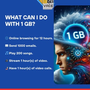 eSIM for travel in France. 100 GB to use in 1 month image 2
