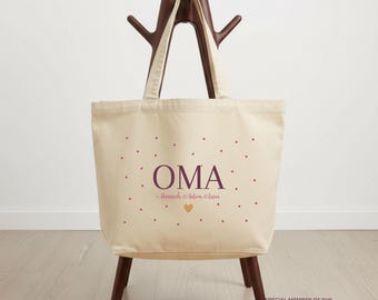 Personalized mom bag, Mother's Day gift, fabric bag with name, gift for mothers, cotton bag mom, Mother's Day gift,