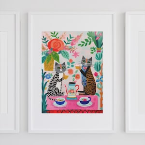 Cat posters, digital prints, decoration, wall art, murals, gift cat lovers, posters children&#39;s room