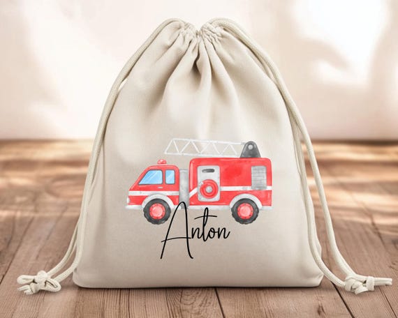 Sac de sport pompier personnalisé – sac à dos enfant avec nom