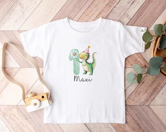 Children's T-Shirt | 1st Birthday | Birthday Gift One | Baby Gift | First Birthday | Dinosaur Birthday Shirt | Personalizable