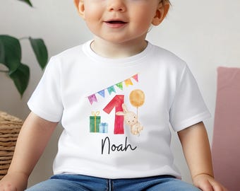 Children's T-Shirt | Birthday | Birthday Gift One | Baby Gift | First Birthday | Birthday Shirt Dino | Personalizable