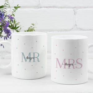 Mug Mr & Mrs, wedding gift, husband, tea cup, coffee cup married couple, wedding gift, wedding gift