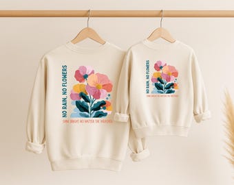 Sweat-shirt maman et moi, sweat-shirt assorti bohème maman, chemise maman et moi, pull maman coloré, cadeau fête des mères, cadeau de Noël