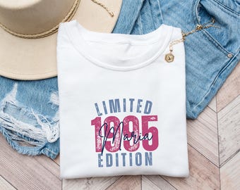 Camiseta de cumpleaños de edición limitada – Camiseta vintage personalizada – Camiseta vintage – Regalo de cumpleaños – Camiseta con nombre personalizado