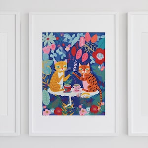 Cat posters, digital prints, decoration, wall art, murals, gift cat lovers, posters children&#39;s room