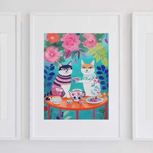 Cat posters, digital prints, decoration, wall art, murals, gift cat lovers, posters children&#39;s room