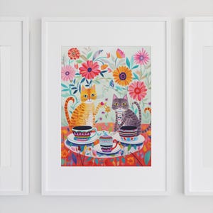 Cat posters, digital prints, decoration, wall art, murals, gift cat lovers, posters children&#39;s room