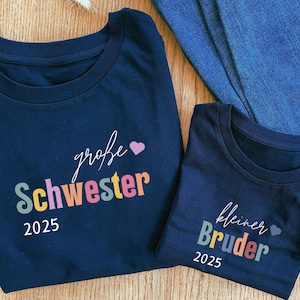 Big brother/sister, little brother/sister | Sibling outfit | Announce pregnancy | Personalized children&#39;s t-shirts baby bodysuit