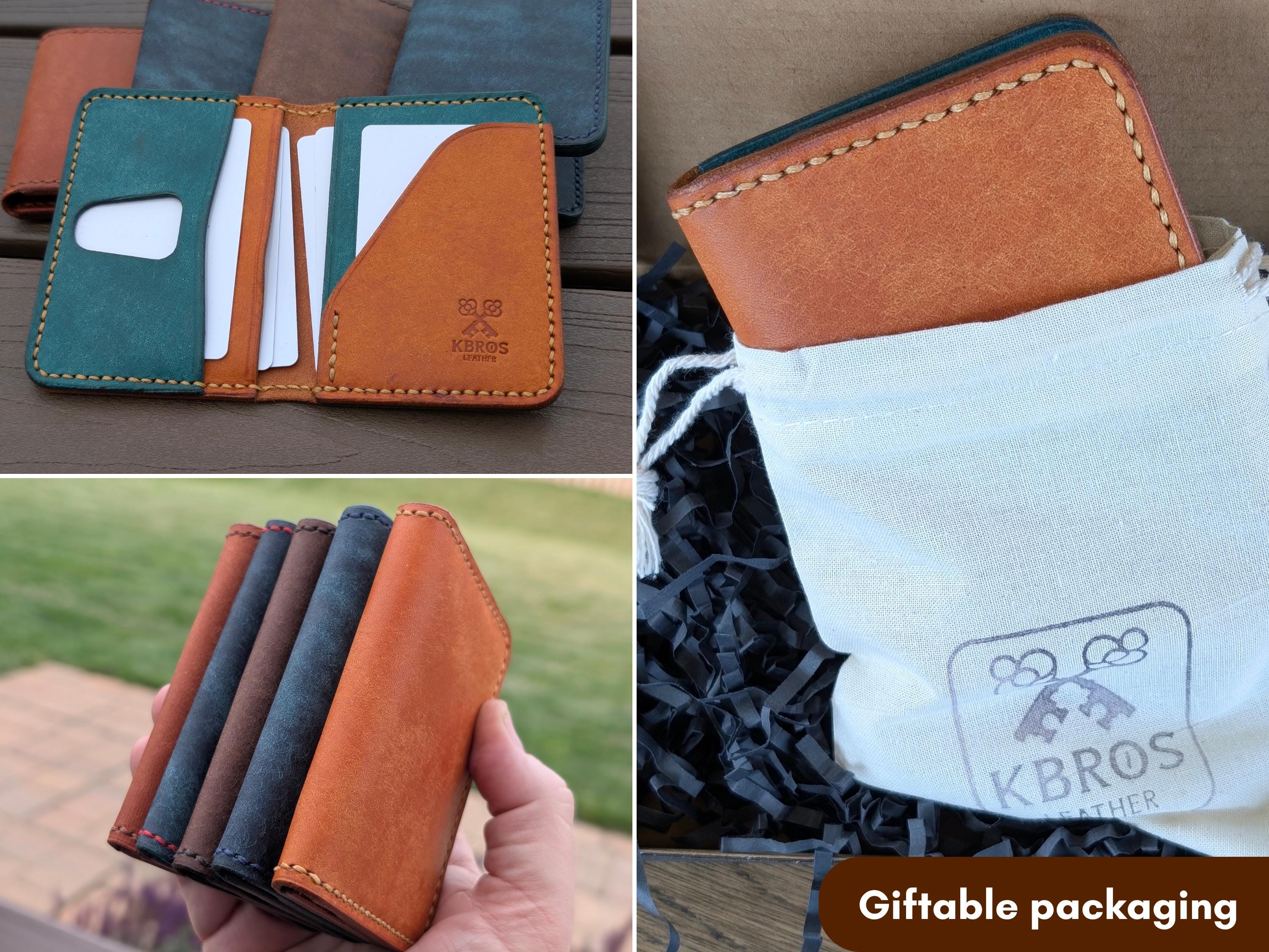 Team-Color Leather Wallet – Custom Engraved, Italian Pueblo Leather - Thumbnail 2