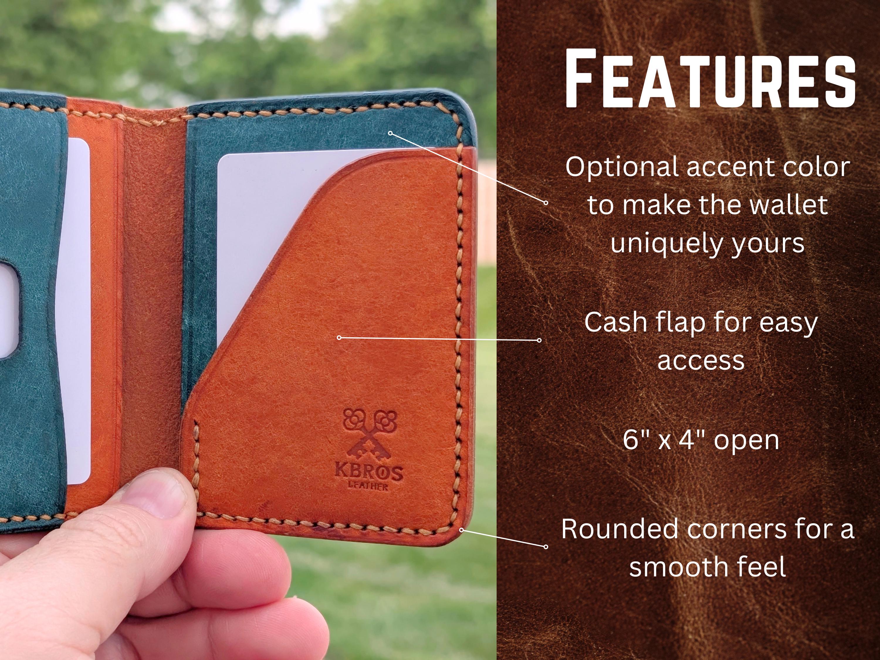 Handmade Italian Leather Bifold Wallet: Badalassi Carlo Pueblo Card Holder - Thumbnail 4