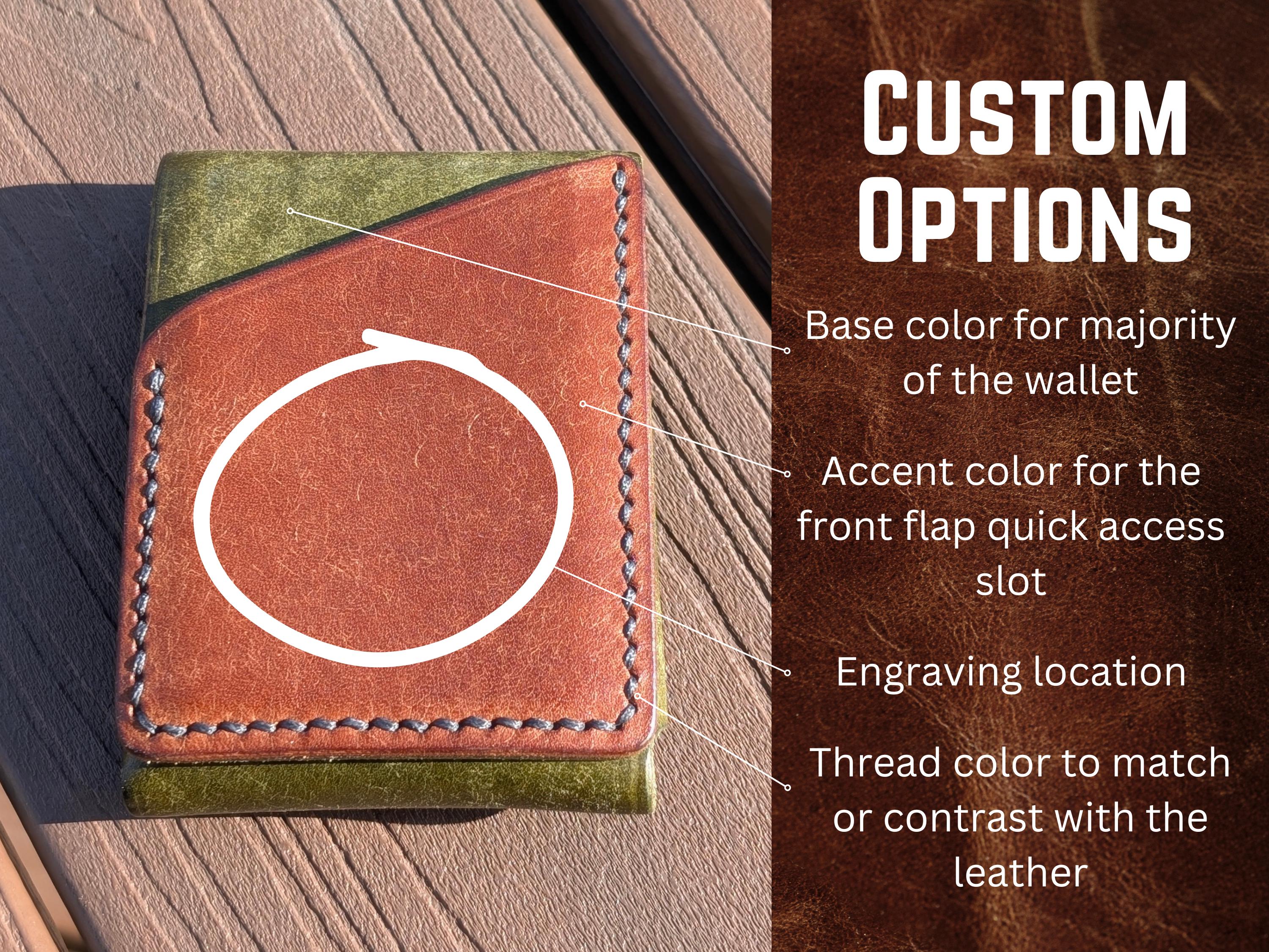 Italian Leather Flap Wallet: Minimalist Cardholder, Tap-to-Pay - Thumbnail 5