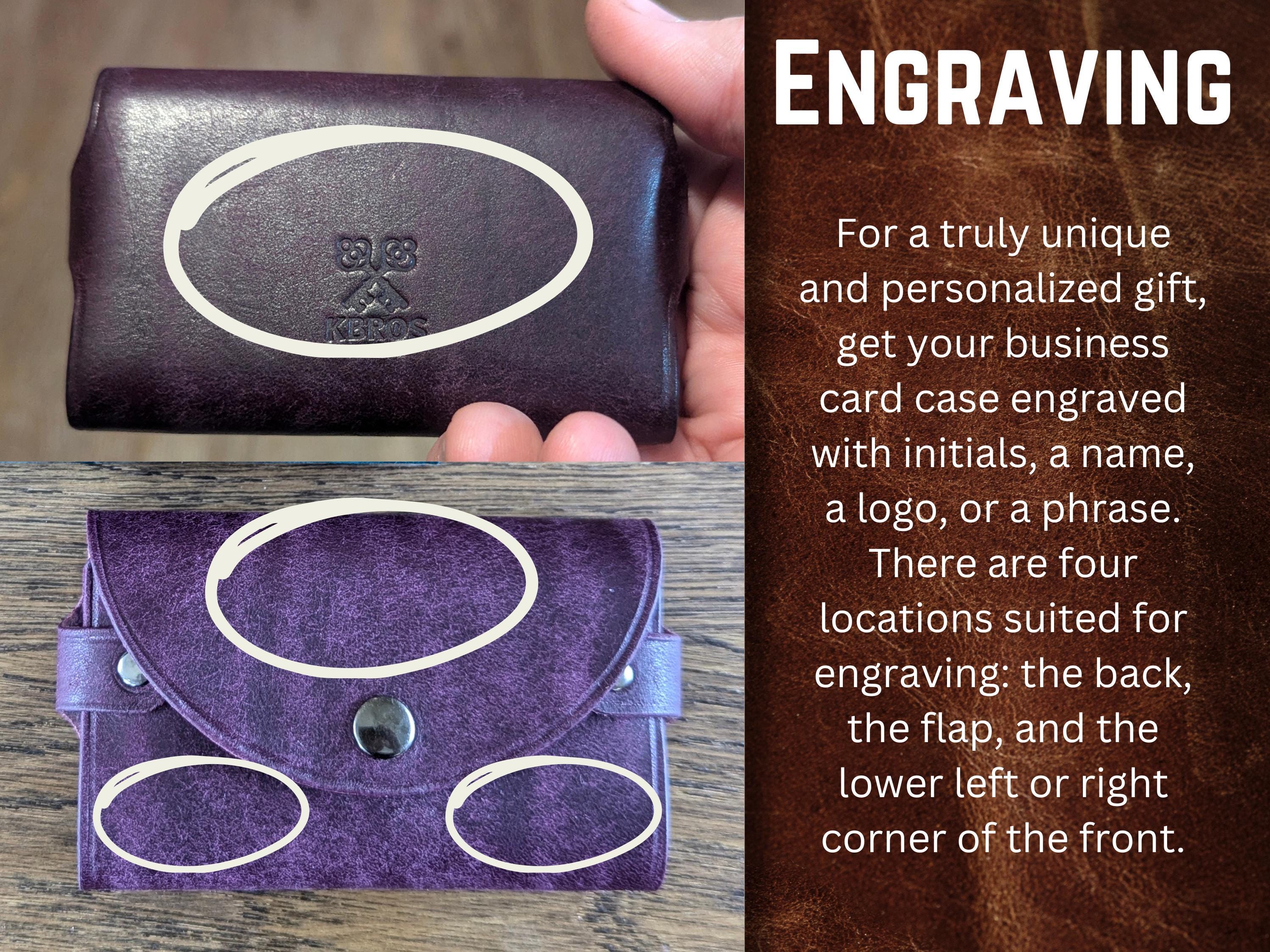 Minimalist Leather Card Case: Badalassi Carlo Pueblo, Stitchless Design - Thumbnail 5