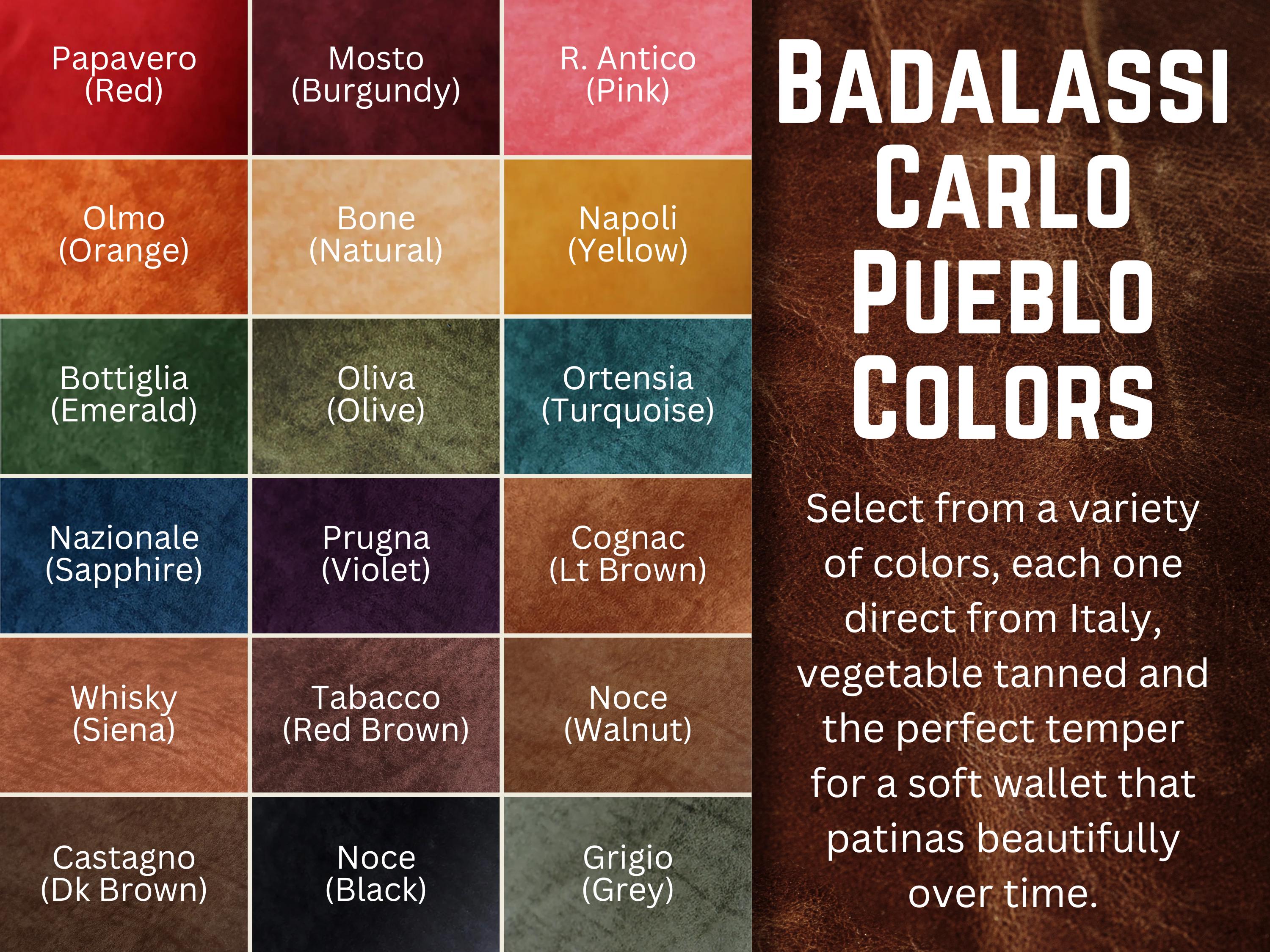 Minimalist Leather Card Case: Badalassi Carlo Pueblo, Stitchless Design - Thumbnail 3