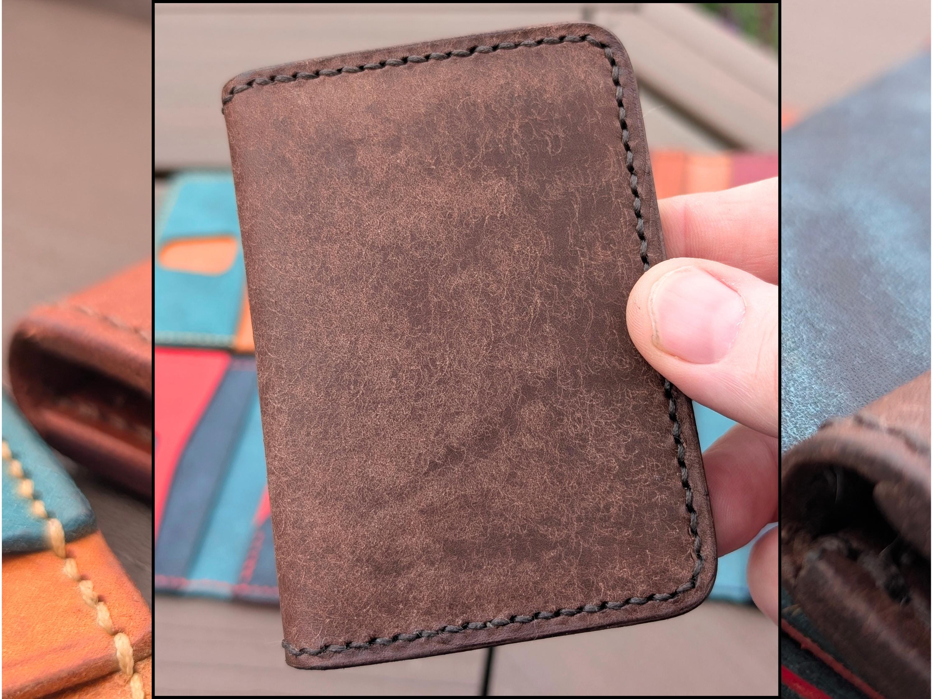 Handmade Italian Leather Bifold Wallet: Badalassi Carlo Pueblo Card Holder