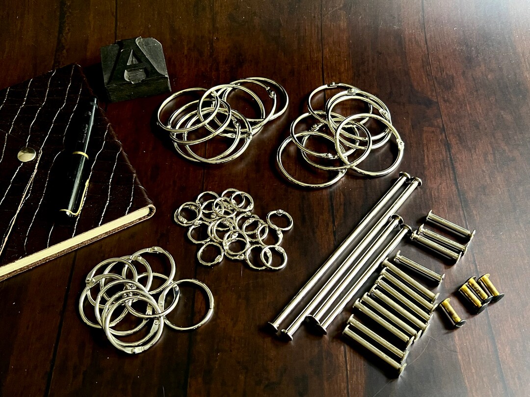 Bookbinding Key Art Bundles of Book Rings or Screws Binding Rings, Bookbinding Rings, Key ...